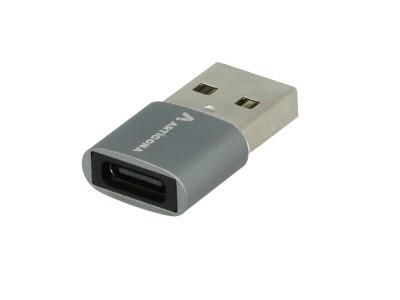 Articona - Adaptateur USB type A vers type C - M / F - USB 2.0 - argent