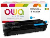 HP W2411A JUMBO (Without toner management) - toner remanufacture OWA - extra haute capacite - Cyan