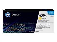 HP 650A - jaune - original - LaserJet - cartouche de toner (CE272A)