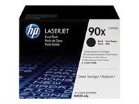 HP 90X - pack de 2 - a rendement eleve - noir - original - LaserJet - cartouche de toner (CE390XD)