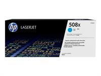 HP 508X - a rendement eleve - cyan - original - LaserJet - cartouche de toner (CF361X)