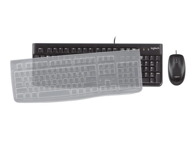 Clavier Et Souris Filaires Logitech MK120 - Ensemble Français, Noir, Neuf Sous Blister USB