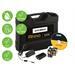 DYMO Rhino 5200 - Hard Case Kit - tiqueteuse - Noir et blanc - Rouleau (1,9 cm ) - outil de coupe - jaune