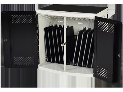 Deskcabby 12 - Station De Charge USB 12 Ports, Câble 3m, Métal Bleu, Occasion Fonctionnelle