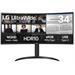 LG UltraWide 34WR55QK-B - cran LED - incurv - 34" - HDR