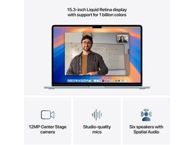 Apple MacBook Air 15,3\'\' - M4 - 32 Go - 1 To SSD - franais - bleu ciel