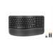 Logitech Wave Keys for Business - Clavier ergonomique - sans fil - graphite