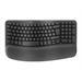 Logitech Wave Keys for Business - Clavier ergonomique - sans fil - graphite