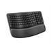 Logitech Wave Keys for Business - Clavier ergonomique - sans fil - graphite
