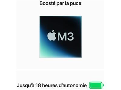 Apple MacBook Air 15.3" - M3 - 8 Go - 512 Go SSD - Franais - gris sidral
