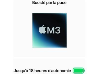 Apple MacBook Air 15.3" - M3 - 8 Go - 256 Go SSD - Franais - argent