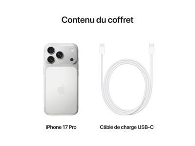 Apple iPhone 17 Pro - 256 Go - 5G - argent