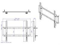 Articona - Support mural pour cran - 32  55 pouces - inclinable