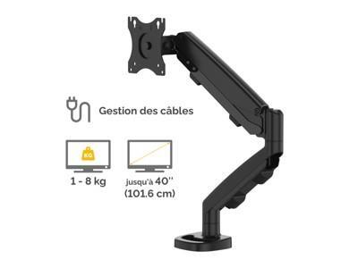 Fellowes - kit de montage - bras rglable - pour moniteur - noir, RAL 9017