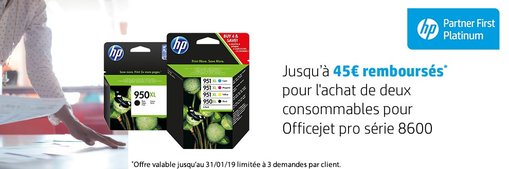 Jusqu'à 45 ¤ remboursés pour l'achat de deux consommables
