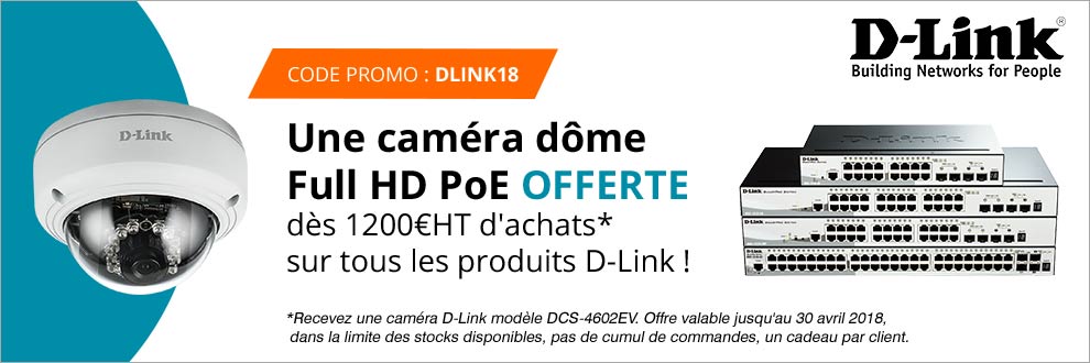 Votre caméra dôme Full PoE offerte ! Votre caméra dôme Full PoE offerte !
