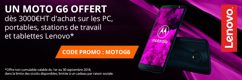 Lenovo vous offre le dernier Moto G6 ! Lenovo vous offre le dernier Moto G6 !