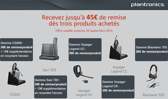 ODR Plantronics micro casques