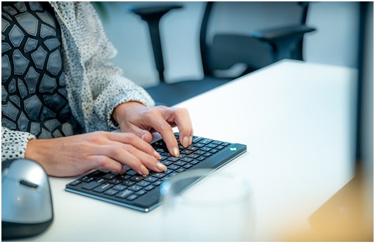 Clavier ergonomique AZERTY - filaire - blanc