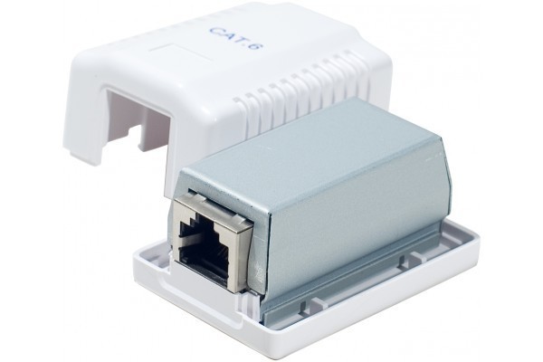 Dexlan Boitier Mural Cat6 Contact Cad - 1 Port Rj45 Blinde
