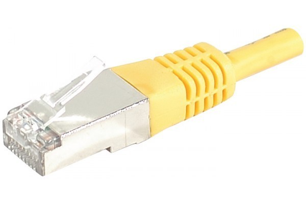 Dexlan Cordon Patch Rj45 S/Ftp Cat 6A Jaune - 7,50 M