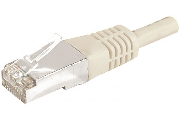 DEXLAN Cordon RJ45 catgorie 6A F/UTP gris - 0,5 m