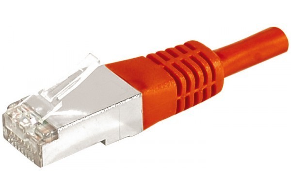 Dexlan Cordon Patch Rj45 F/Utp Cat 6A Rouge - 1 M