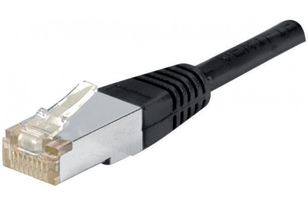 DEXLAN Cordon RJ45 catgorie 6A F/UTP noir - 0,3 m