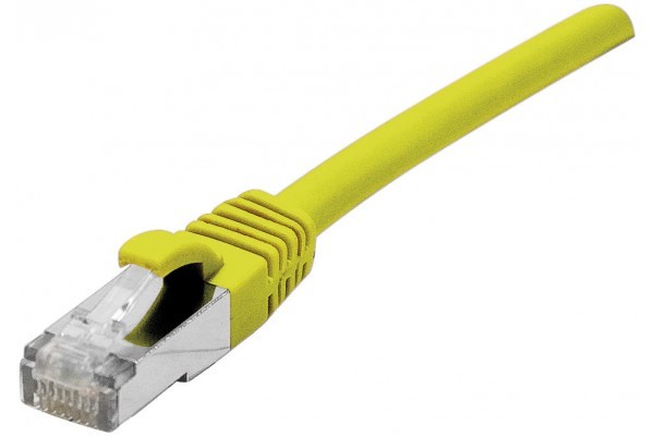 Cordon Patch Rj45 S/Ftp Cat 6A Lsoh Snagless Jaune - 5M