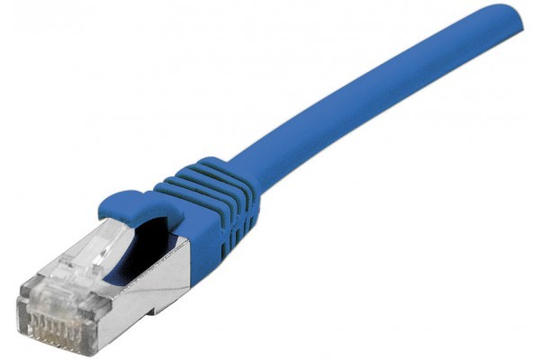 Cordon Patch Rj45 S/Ftp Cat 6A Lsoh Snagless Bleu - 15M