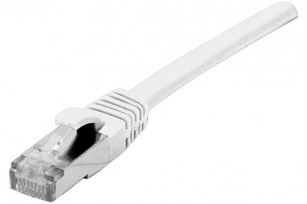 Cordon Patch Rj45 S/Ftp Cat 6A Lsoh Snagless Blanc - 10M