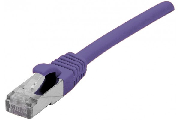DEXLAN Cordon RJ45 catgorie 6A S/FTP LSOH snagless violet - 3 m