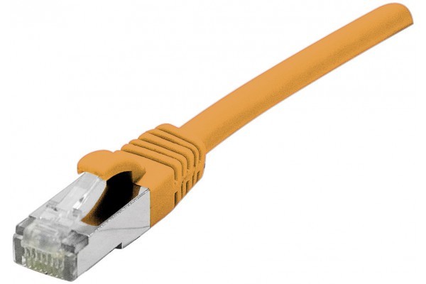DEXLAN Cordon RJ45 catgorie 6A S/FTP LSOH snagless orange - 0,5 m