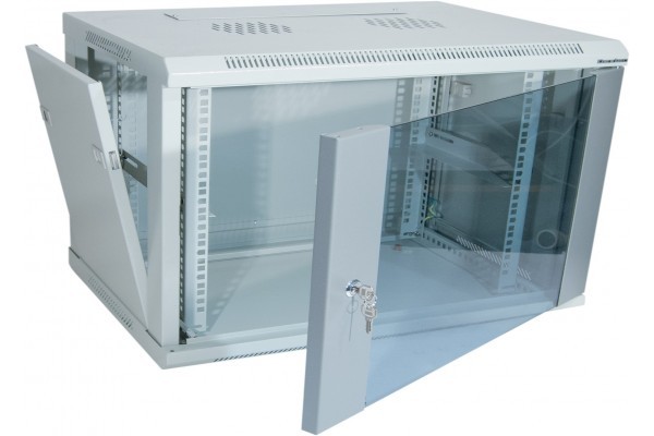 Coffret Fixe 19 12U Gris Prof 600 Mm