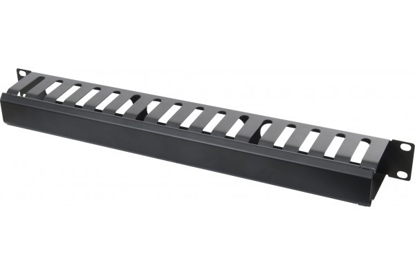 DEXLAN Panneau ajour guide cbles 1U 19'' avec couvercle