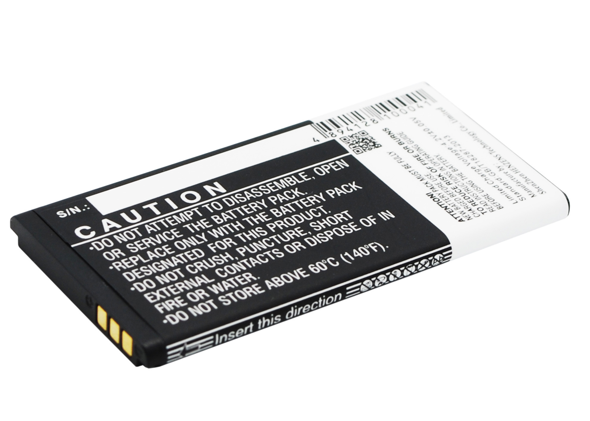 BATTERY LIION 3.7V1000mAh3.7Wh NOIR STANDARD (MKPA2335)