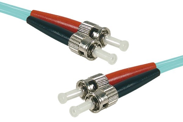 Jarretire optique duplex HD multi OM3 50/125 ST-UPC/ST-UPC aqua - 10 m