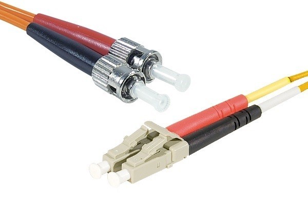 Jarretire optique duplex HD multi OM1 62,5/125 LC-UPC/ST-UPC orange - 3 m