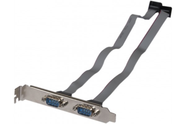 Equerre slot srie DB9 2 ports