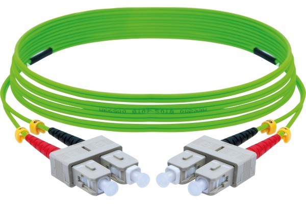 Jarretire optique duplex HD multi OM5 50/125 SC-UPC/SC-UPC vert - 1 m