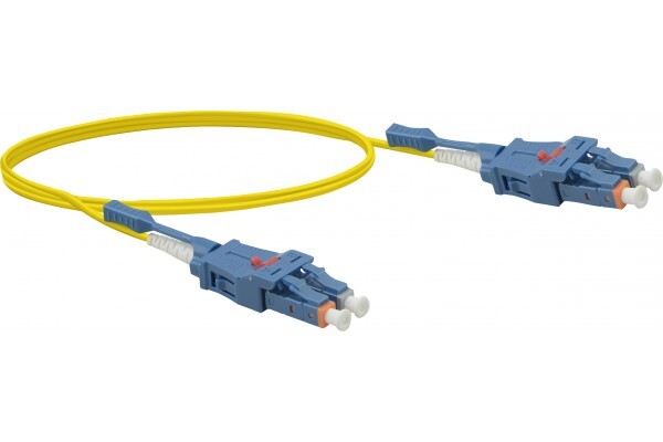 Jarretire optique duplex UHD uniboot OS2 9/125 LC-UPC/LC-UPC jaune - 1 m
