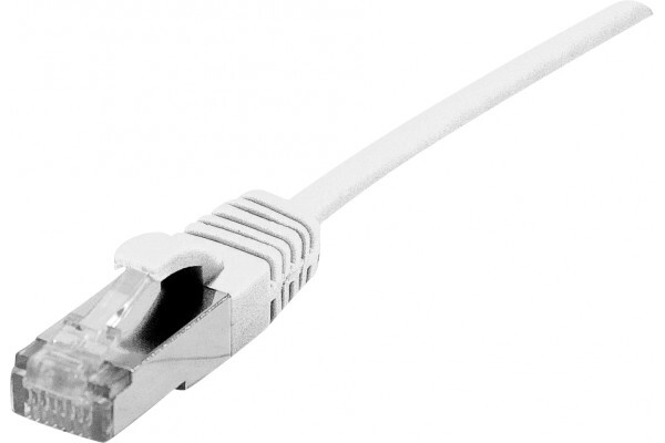 DEXLAN Cordon Patch Blind&eacute; Rj45 Fin Blanc 1m Cat 6a S/ftp Lsoh Sng