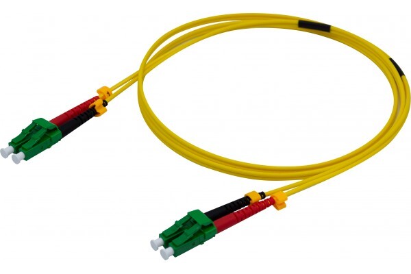 Jarretire duplex 2.0 mm OS2 LC-APC/LC-APC jaune - 2 m