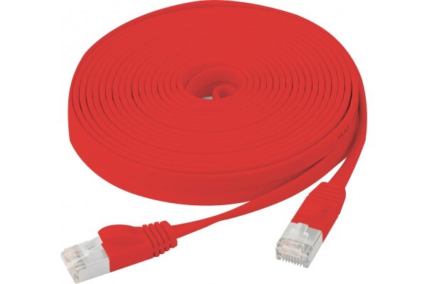 Fröhlich + Walter Rouge Exertis Connect - Cordon De Raccordement - Rj-45 (M) Pour Rj-45 (M) - 1 M - U / Ftp (Paire Torsadée Blindée) - Cat 6 - Moulé, Sans Crochet, Plat - Image 3