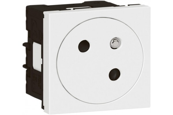 LEGRAND Prise secteur Mosaic simple 45x45 45 10/16 A