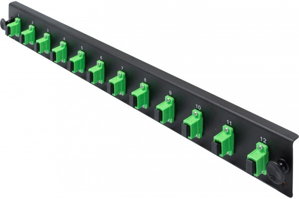 DEXLAN Faade quipe 12 SC APC SM Simplex pour tiroir optique 1U