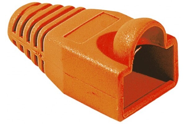 Manchon RJ45 orange snagless diamtre 6,5 mm (sachet de 10 pcs)