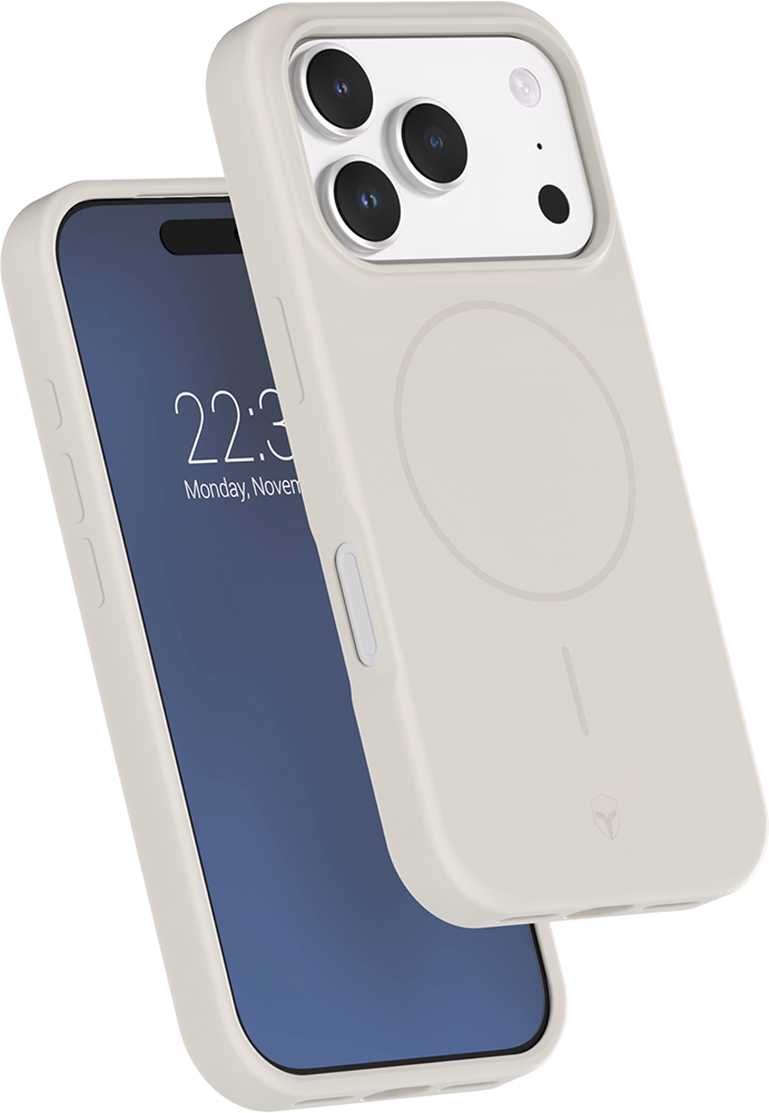 Force Case Blanc Coque En Silicone Pour Iphone 17 Pro Compatible Magsafe Antichoc 2M - Image 3