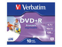 Verbatim DataLifePlus - DVD+R x 10 - 4.7 Go - support de stockage