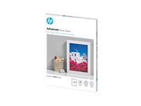 HP Advanced Glossy Photo Paper - papier photo - brillant - 25 feuille(s) - 130 x 180 mm